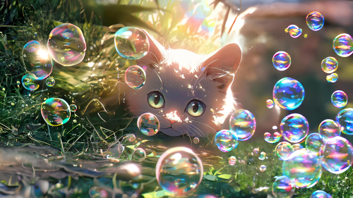 [动态壁纸]泡泡猫