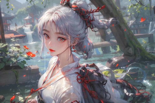 [动态壁纸]绝美烟雨厅4K