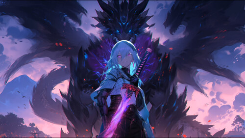 [动态壁纸]北欧龙女